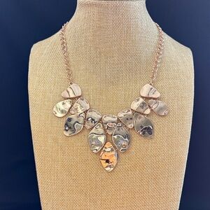 INC International Concepts Rose Gold Leaf Necklace